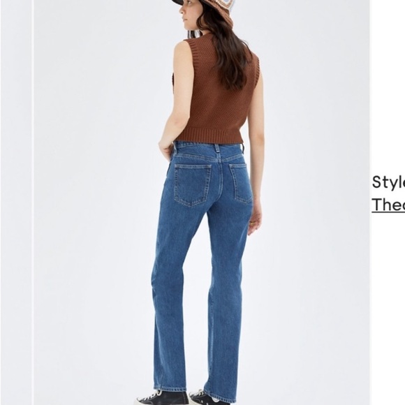 Aritza Sunday Best Jeans Size 8 90’s Bootcut Rigid Denim Everyday Elevated Basic - Picture 1 of 16
